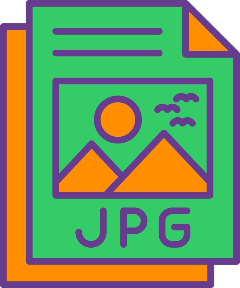 jpg-Datei kreatives Icon-Design vektor