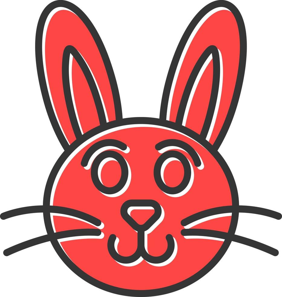 Kaninchen kreatives Icon-Design vektor