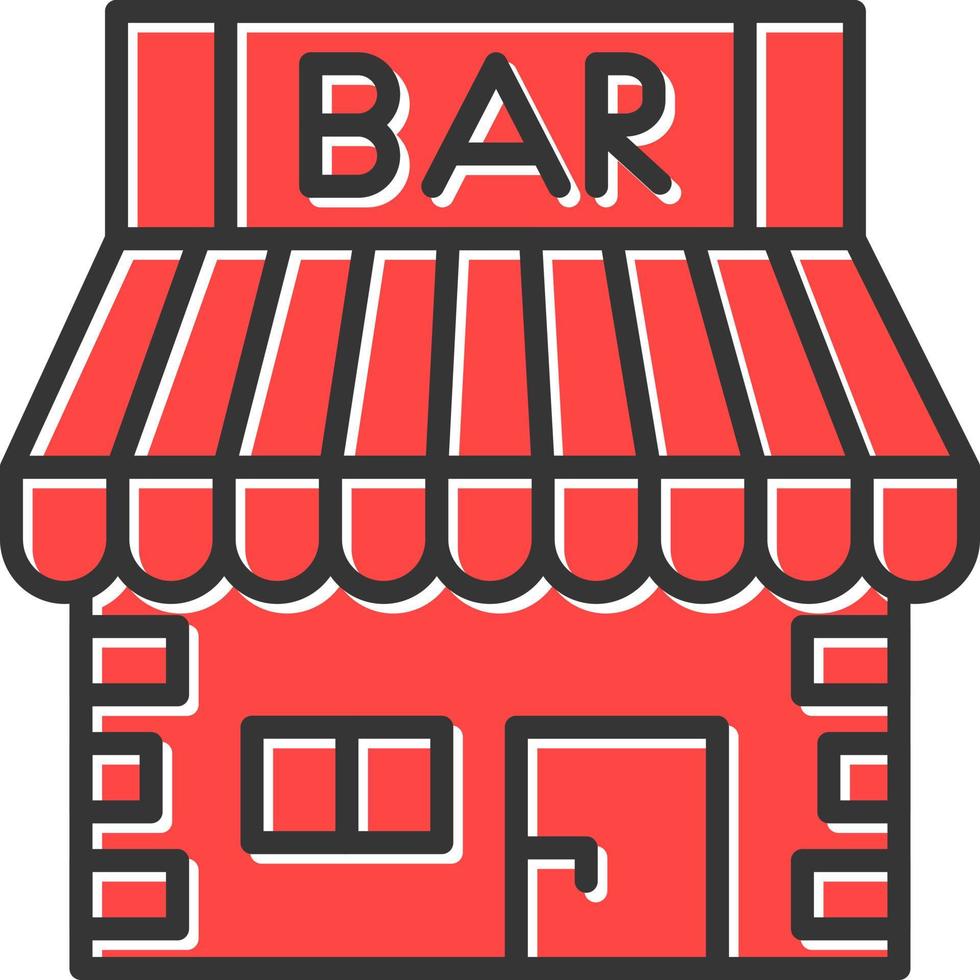 Bar-Shop kreatives Icon-Design vektor