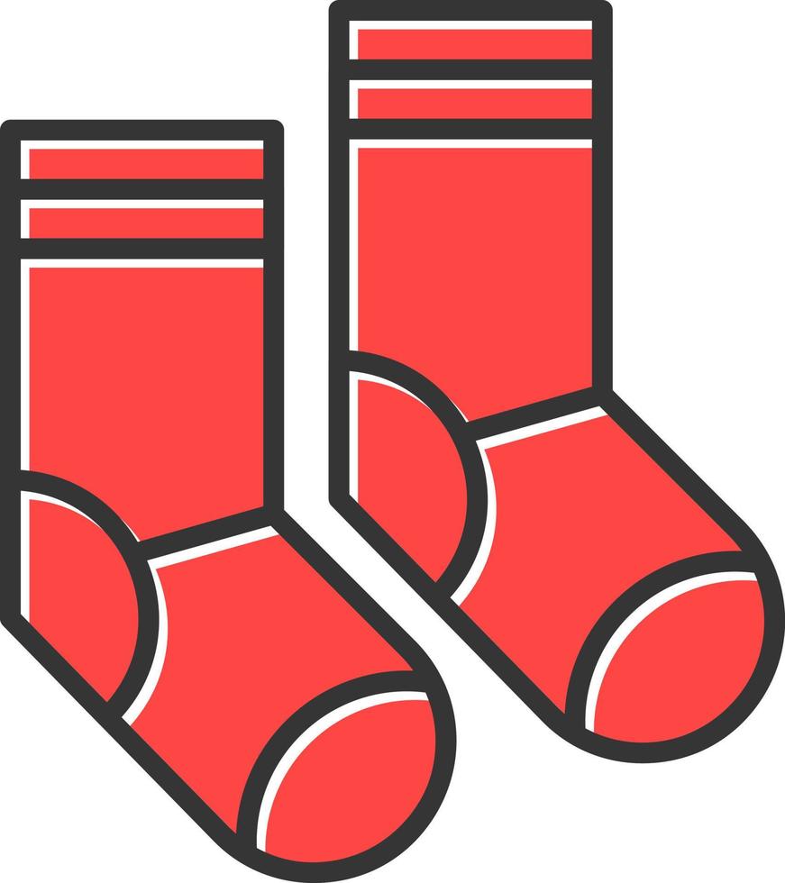 Socken kreatives Icon-Design vektor