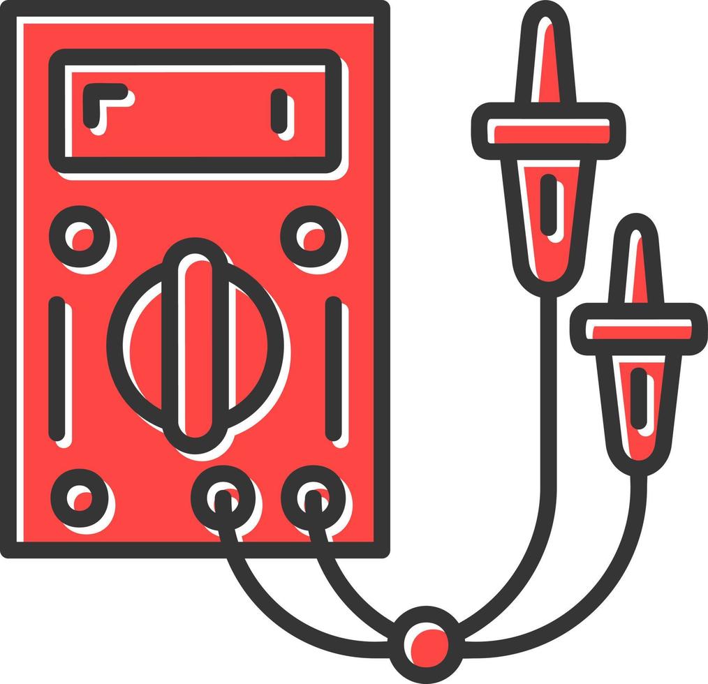 Elektrotester kreatives Icon-Design vektor