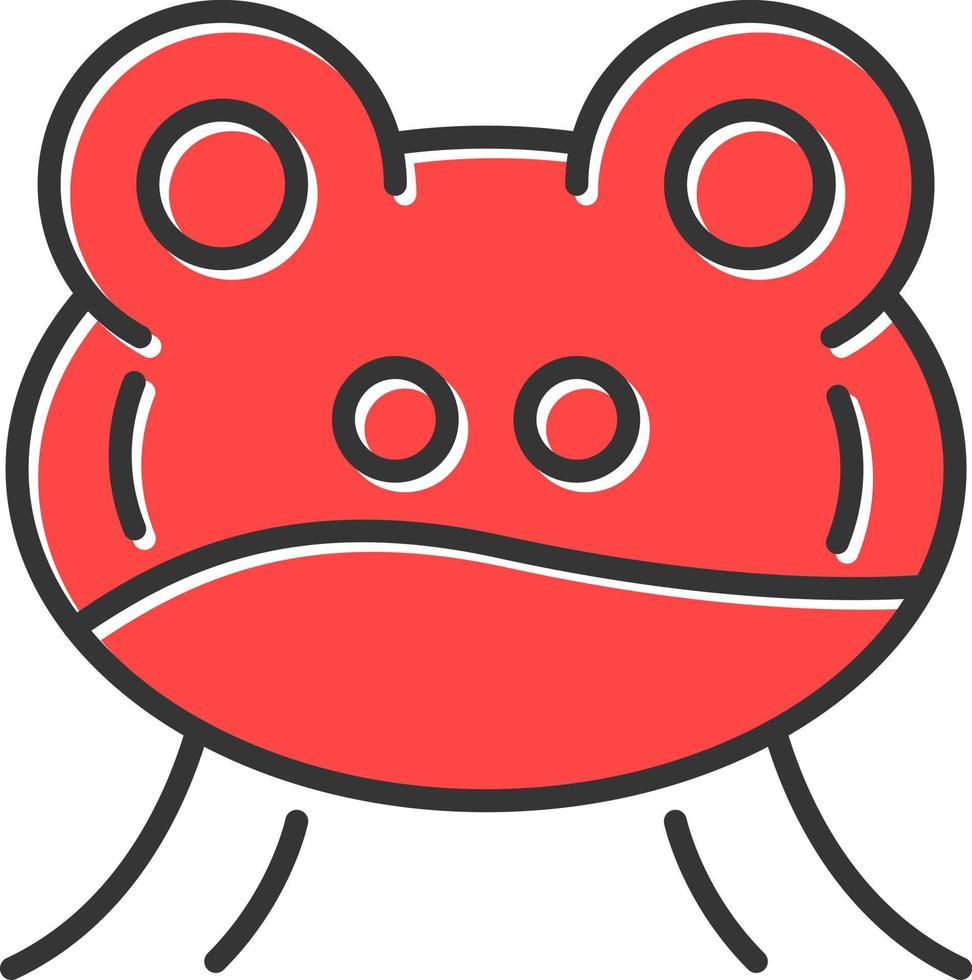 Frosch kreatives Icon-Design vektor