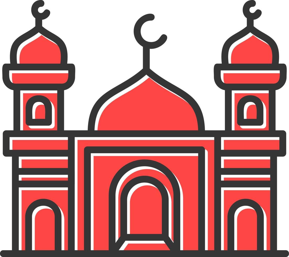 Moschee kreatives Icon-Design vektor