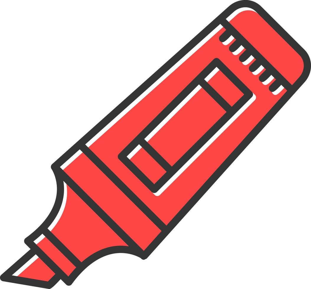 Textmarker kreatives Icon-Design vektor