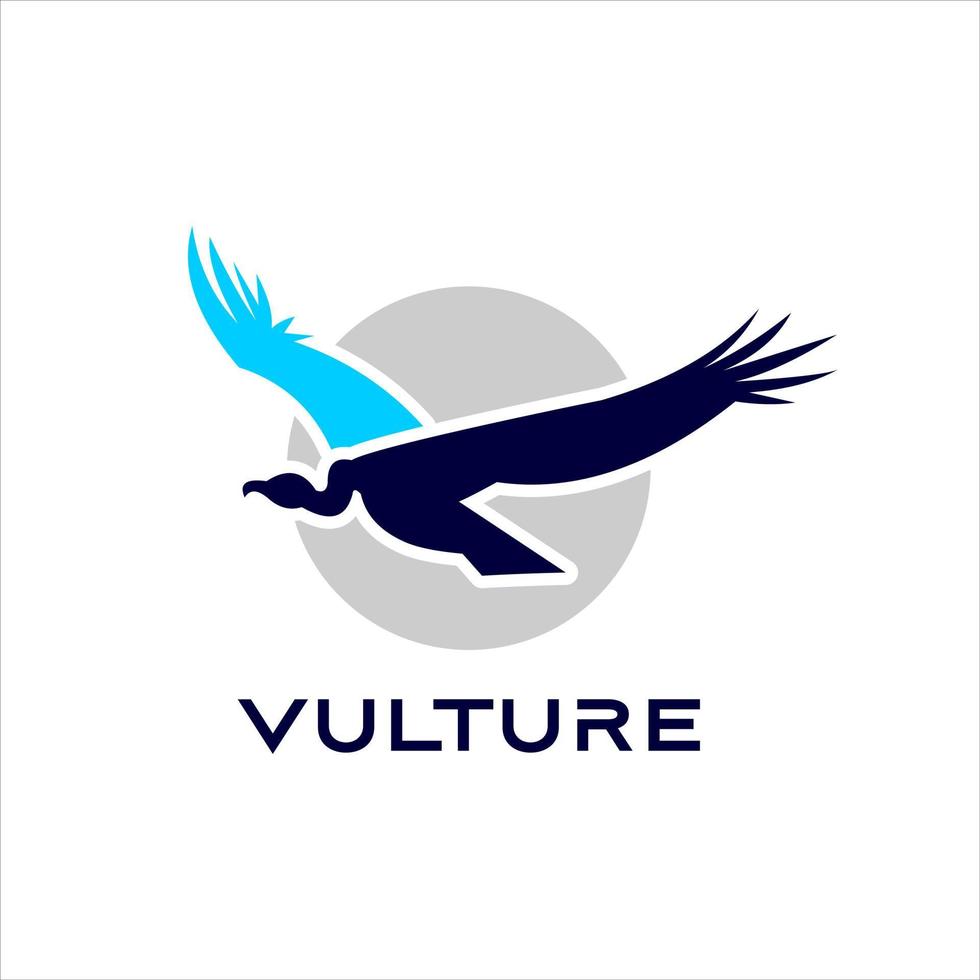 Geier Logo fliegender Vogel Tiervektor vektor