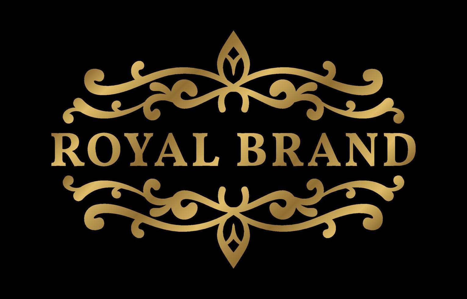 årgång kunglig ram för lyxig bröllop inbjudan och skönhet vård vektor logotyp design element