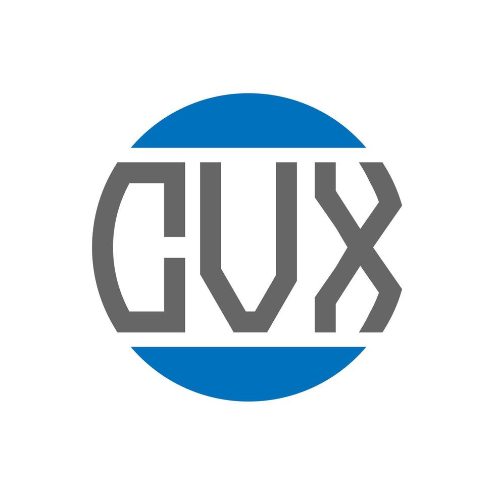 CVX-Brief-Logo-Design auf weißem Hintergrund. cvx creative initials circle logo-konzept. CVX-Briefdesign. vektor
