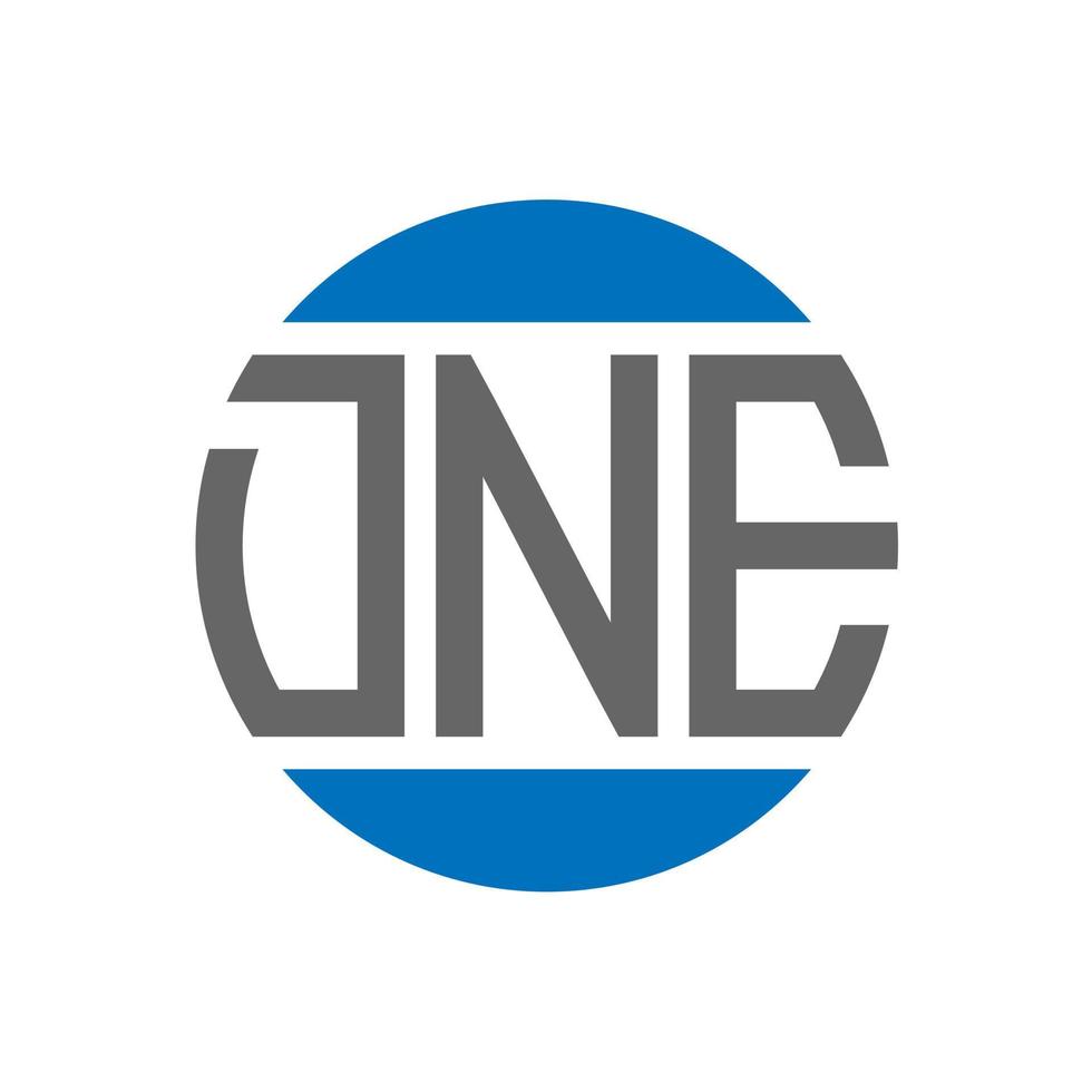 dne-Brief-Logo-Design auf weißem Hintergrund. dne kreative Initialen Kreis Logo-Konzept. dne Briefgestaltung. vektor