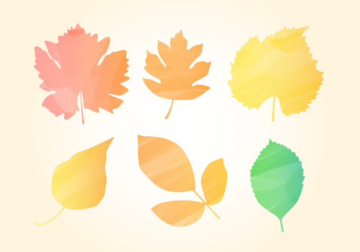 Free Aquarell Herbst Blätter vektor
