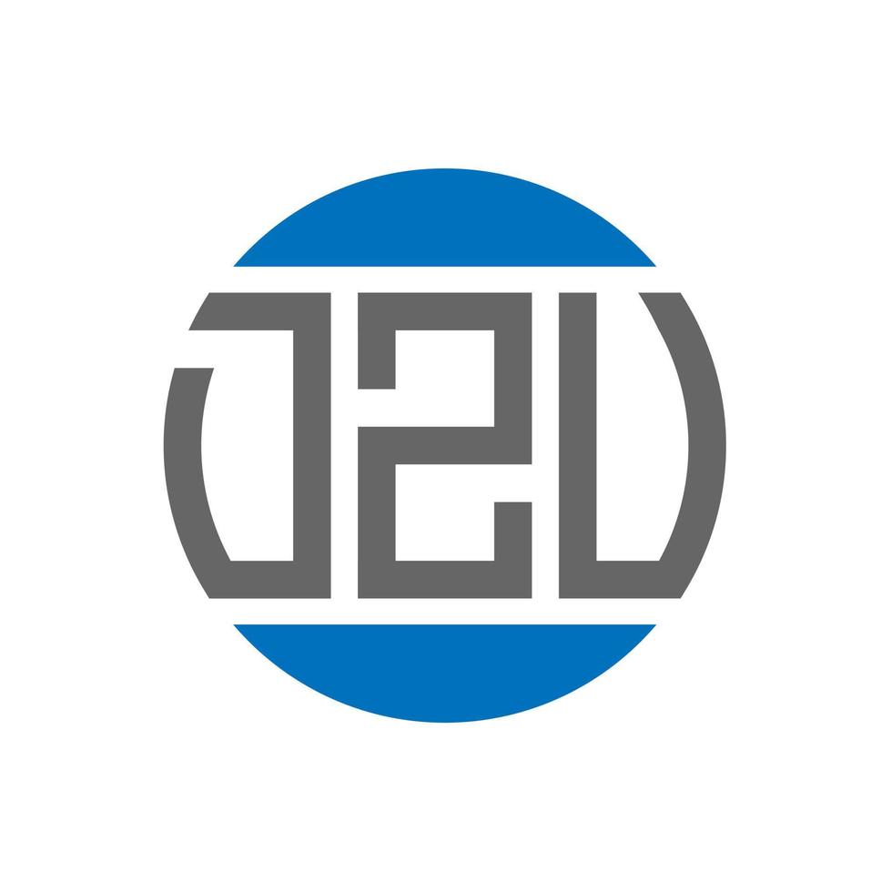 dzv-Brief-Logo-Design auf weißem Hintergrund. dzv creative initials circle logo-konzept. dzv Briefgestaltung. vektor
