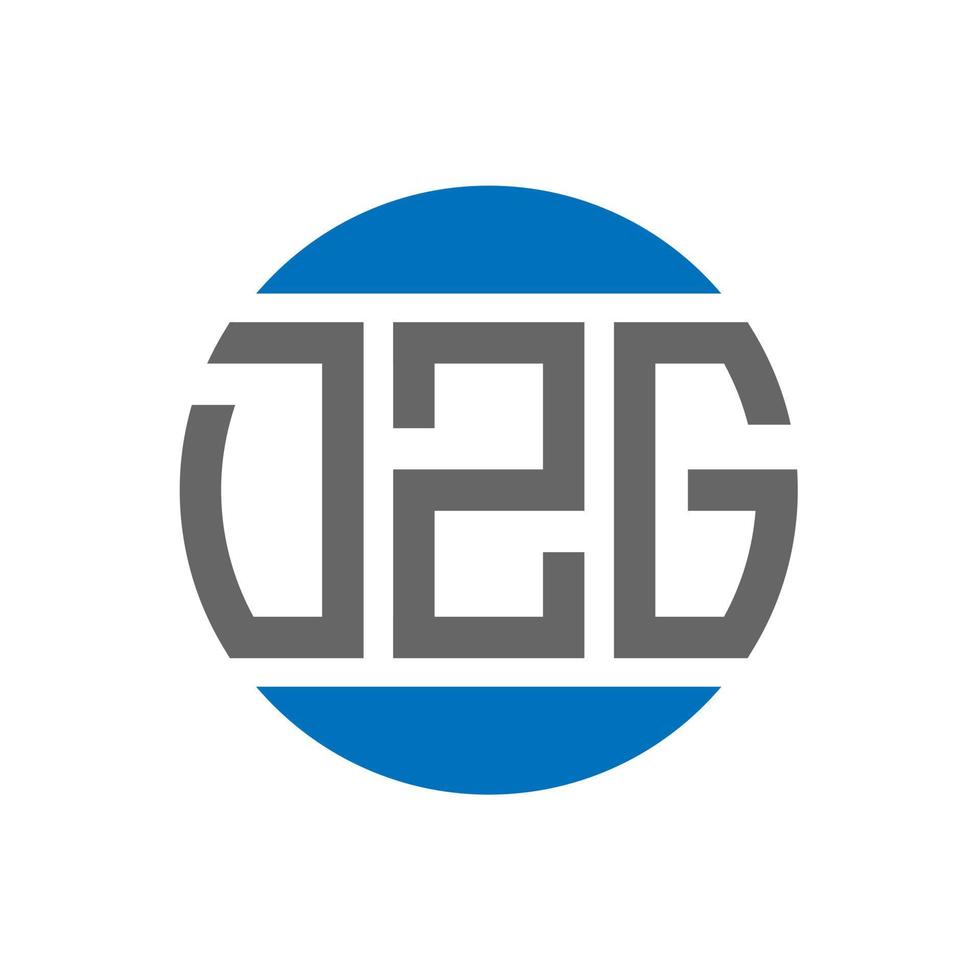 dzg brev logotyp design på vit bakgrund. dzg kreativ initialer cirkel logotyp begrepp. dzg brev design. vektor