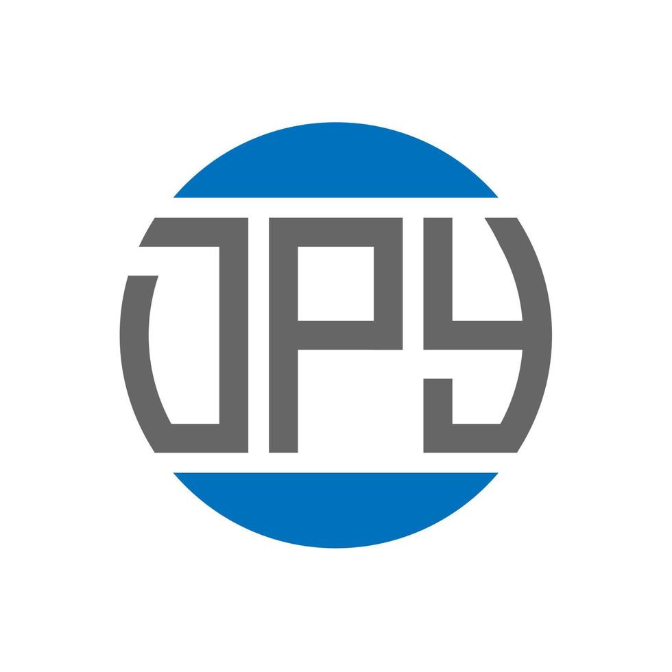 dpy brev logotyp design på vit bakgrund. dpy kreativ initialer cirkel logotyp begrepp. dpy brev design. vektor