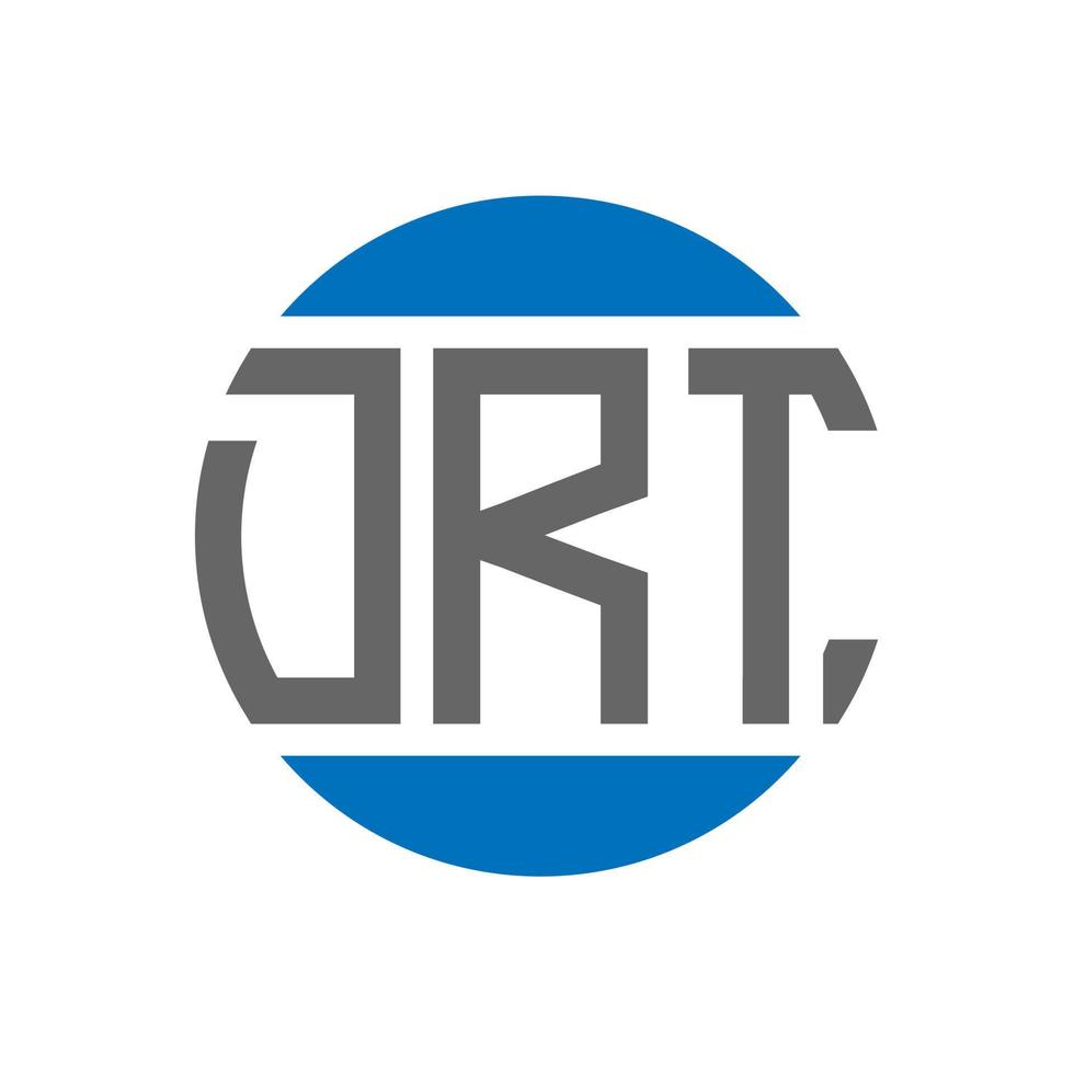 drt-Brief-Logo-Design auf weißem Hintergrund. drt kreative Initialen Kreis Logo-Konzept. drt Briefgestaltung. vektor