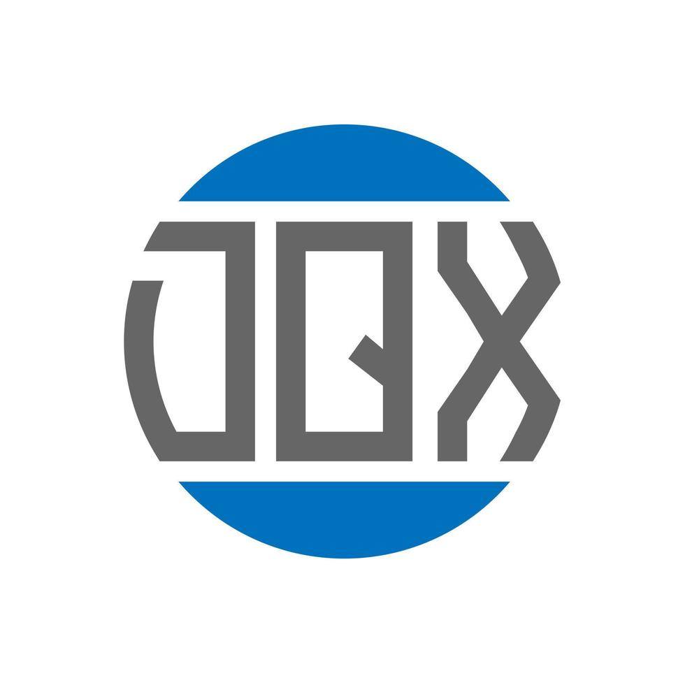 dqx brev logotyp design på vit bakgrund. dqx kreativ initialer cirkel logotyp begrepp. dqx brev design. vektor