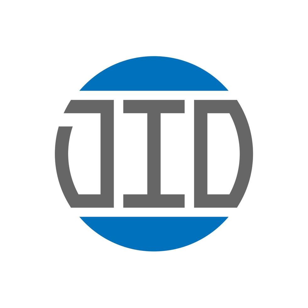 dio-Buchstaben-Logo-Design auf weißem Hintergrund. dio creative initials circle logo-konzept. dio-Buchstaben-Design. vektor