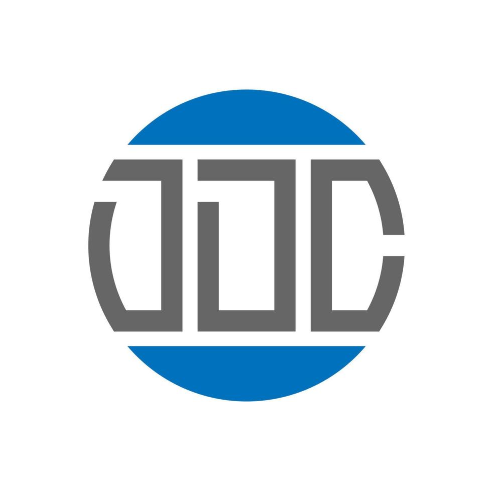 ddc-Brief-Logo-Design auf weißem Hintergrund. ddc creative initials circle logo-konzept. ddc-Briefgestaltung. vektor