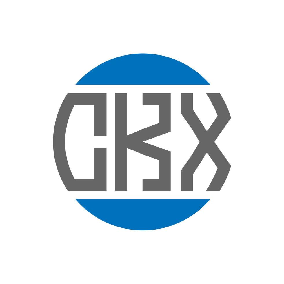 ckx-Buchstaben-Logo-Design auf weißem Hintergrund. ckx kreative Initialen Kreis Logo-Konzept. ckx Briefgestaltung. vektor