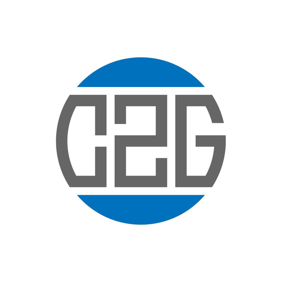czg-Brief-Logo-Design auf weißem Hintergrund. czg kreative initialen kreis logokonzept. czg Briefgestaltung. vektor