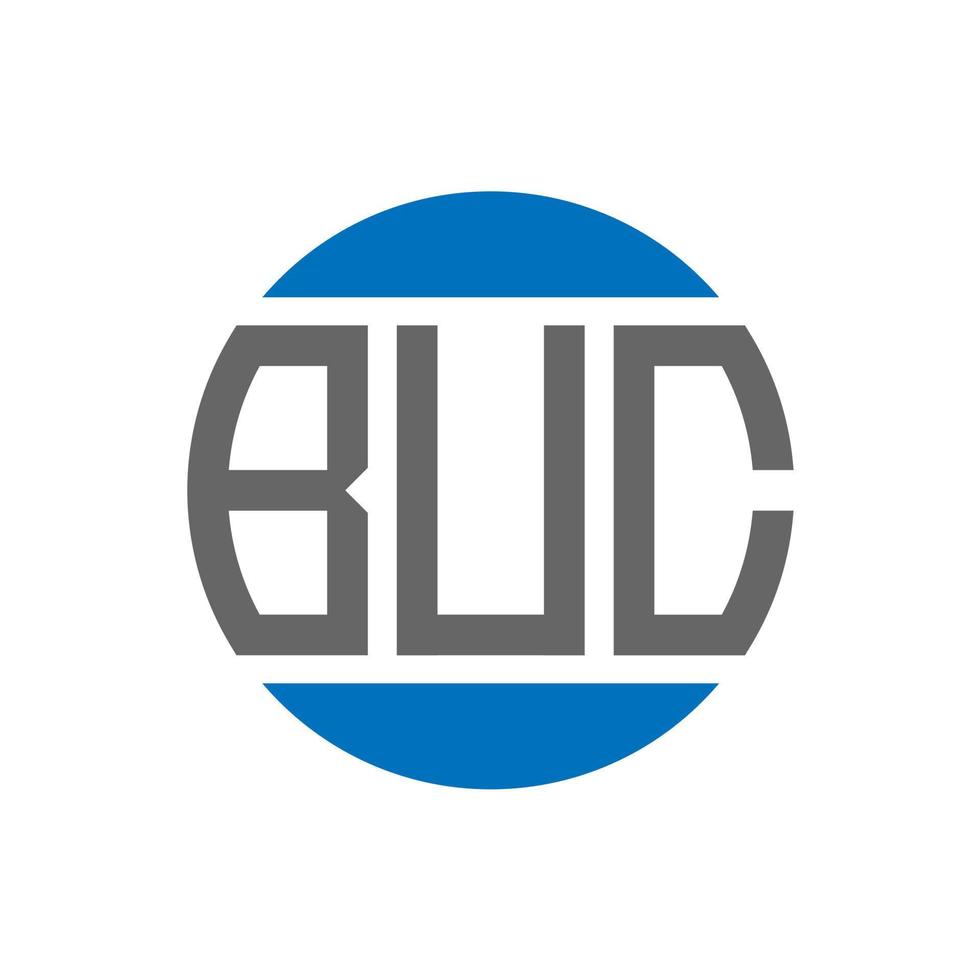 buc brev logotyp design på vit bakgrund. buc kreativ initialer cirkel logotyp begrepp. buc brev design. vektor