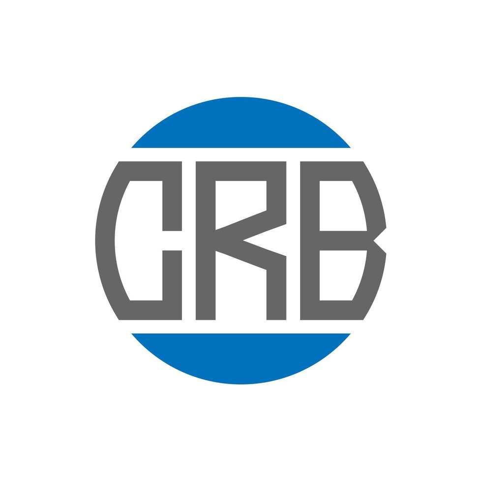 crb-Brief-Logo-Design auf weißem Hintergrund. crb kreative Initialen Kreis Logo-Konzept. crb Briefdesign. vektor