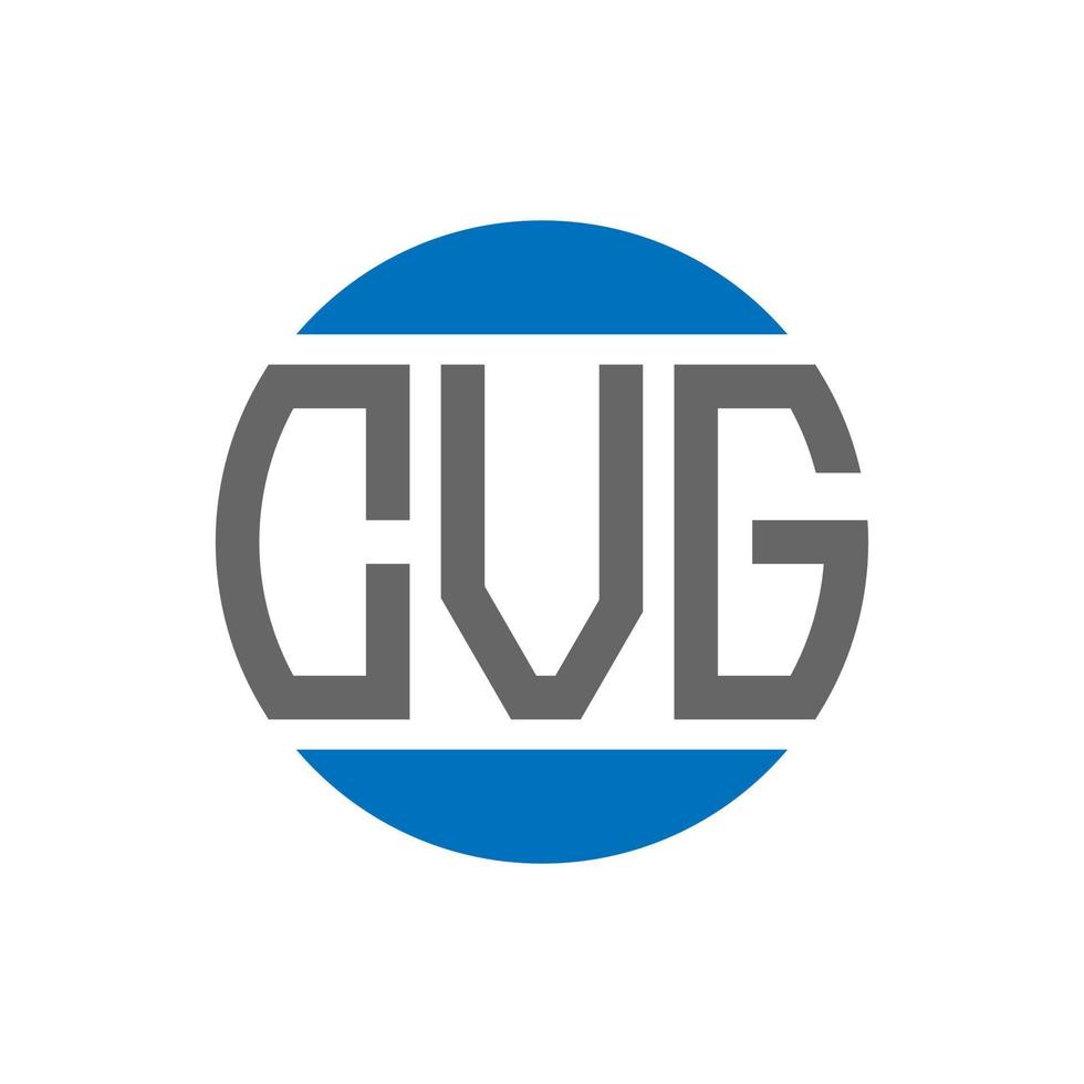 cvg-Buchstaben-Logo-Design auf weißem Hintergrund. cvg kreative initialen kreis logokonzept. cvg-Briefgestaltung. vektor