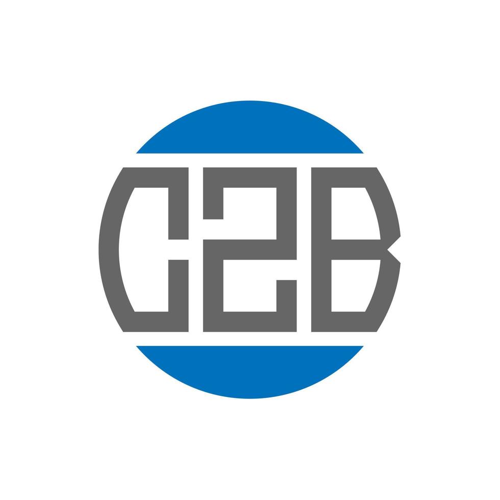 czb brev logotyp design på vit bakgrund. czb kreativ initialer cirkel logotyp begrepp. czb brev design. vektor