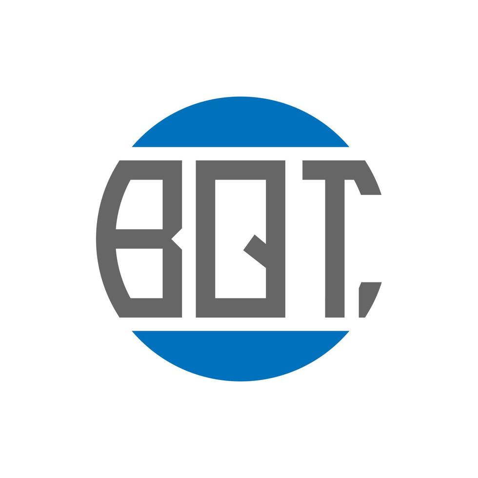 bqt brev logotyp design på vit bakgrund. bqt kreativ initialer cirkel logotyp begrepp. bqt brev design. vektor