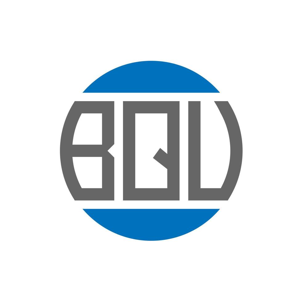 bqv brev logotyp design på vit bakgrund. bqv kreativ initialer cirkel logotyp begrepp. bqv brev design. vektor