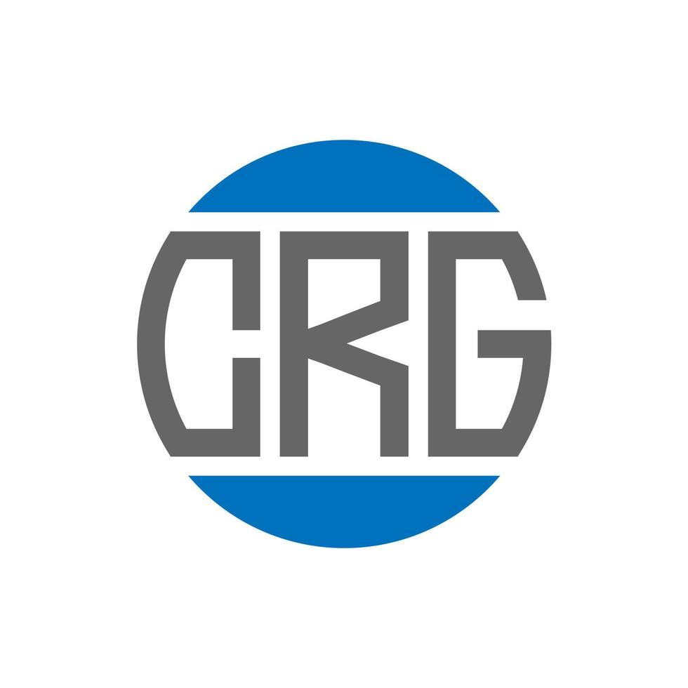 crg-Brief-Logo-Design auf weißem Hintergrund. crg kreative Initialen Kreis Logo-Konzept. crg Briefdesign. vektor