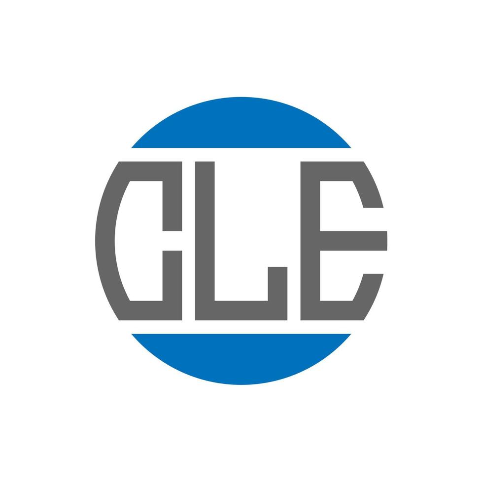 cle-Brief-Logo-Design auf weißem Hintergrund. cle kreative initialen kreis logo konzept. Cle Briefgestaltung. vektor