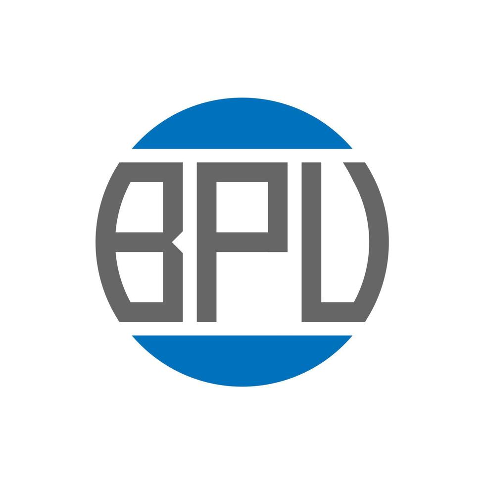 bpv brev logotyp design på vit bakgrund. bpv kreativ initialer cirkel logotyp begrepp. bpv brev design. vektor