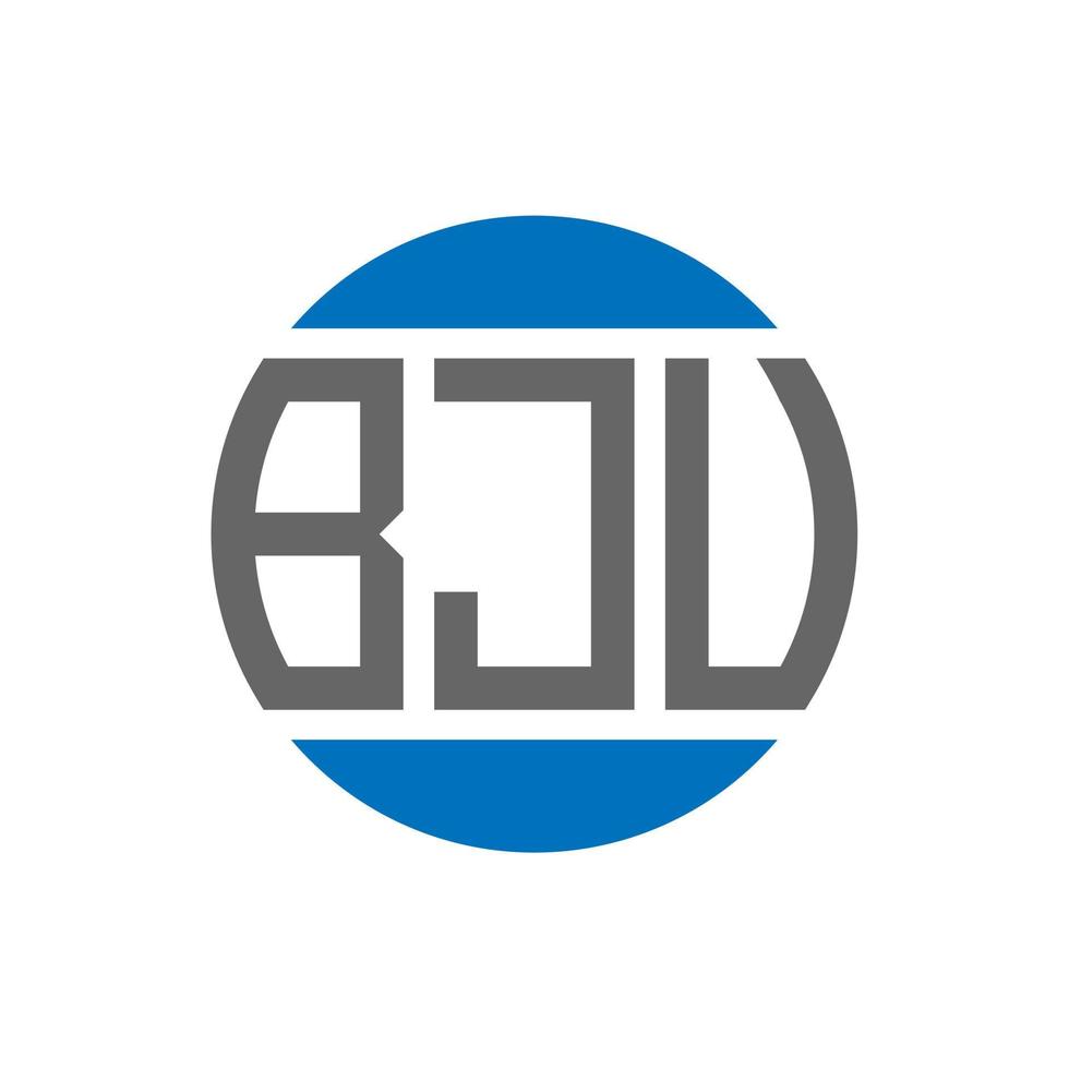 bju brev logotyp design på vit bakgrund. bju kreativ initialer cirkel logotyp begrepp. bju brev design. vektor