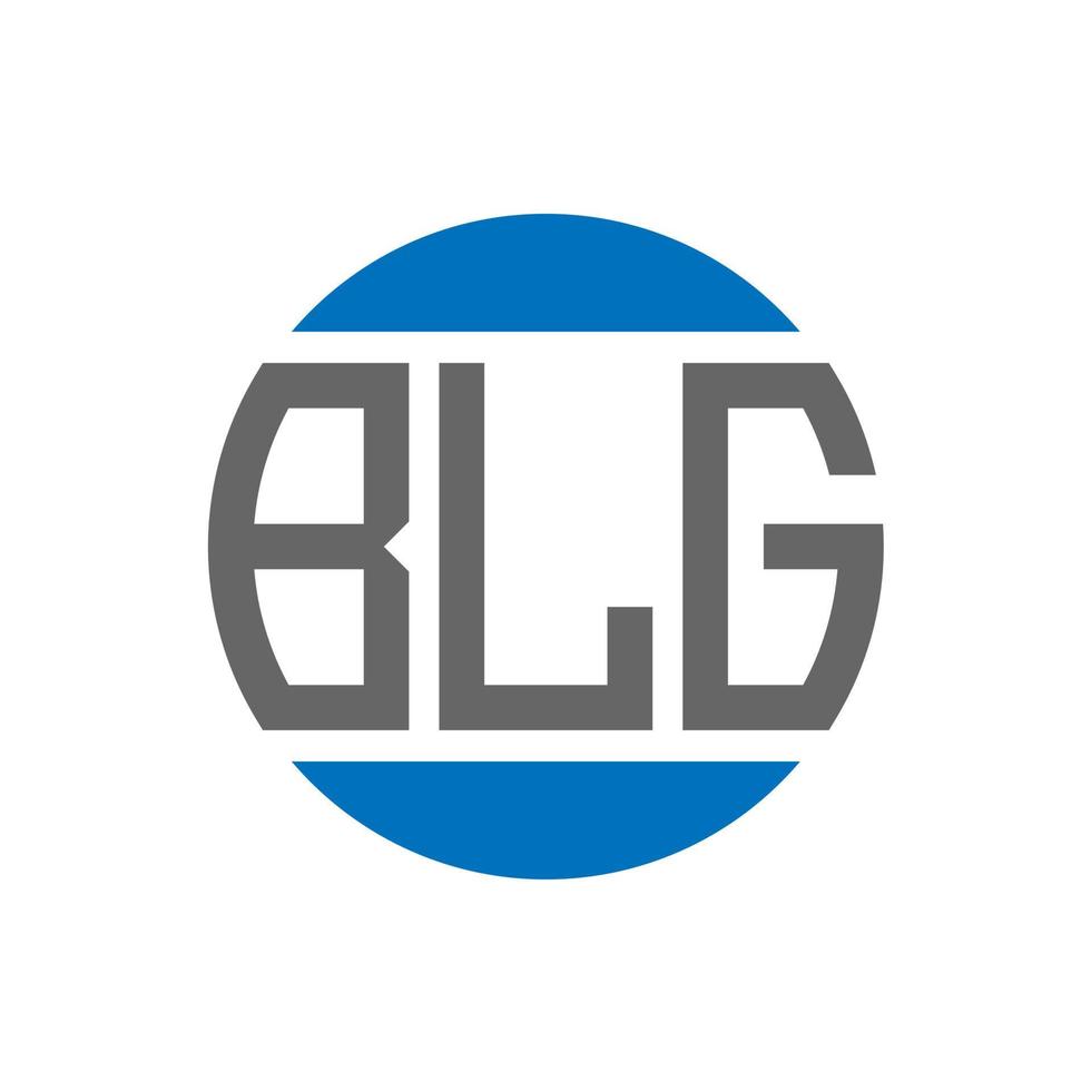 blg brev logotyp design på vit bakgrund. blg kreativ initialer cirkel logotyp begrepp. blg brev design. vektor