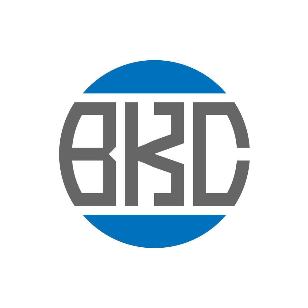 bkc brev logotyp design på vit bakgrund. bkc kreativ initialer cirkel logotyp begrepp. bkc brev design. vektor