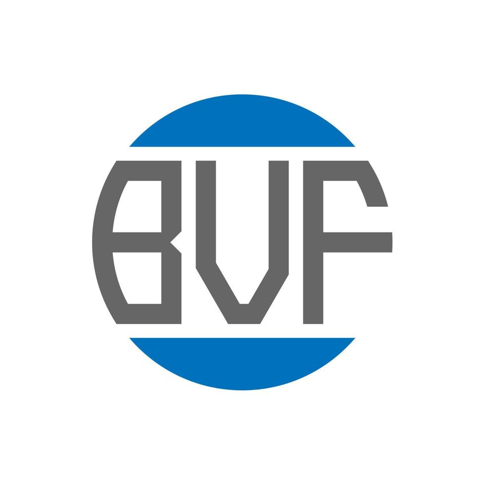 bvf brev logotyp design på vit bakgrund. bvf kreativ initialer cirkel logotyp begrepp. bvf brev design. vektor