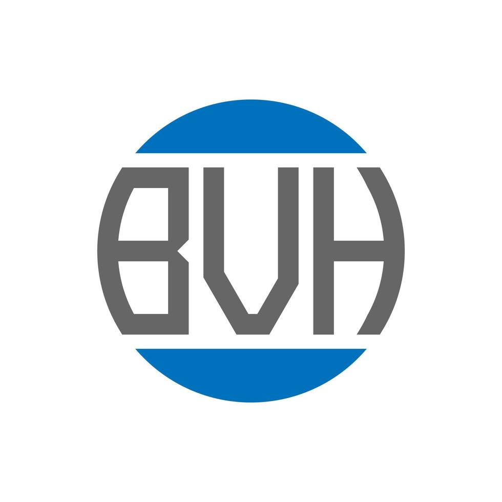 bvh-Brief-Logo-Design auf weißem Hintergrund. bvh creative initials circle logo-konzept. bvh Briefgestaltung. vektor