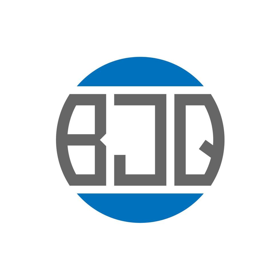 bjq brev logotyp design på vit bakgrund. bjq kreativ initialer cirkel logotyp begrepp. bjq brev design. vektor