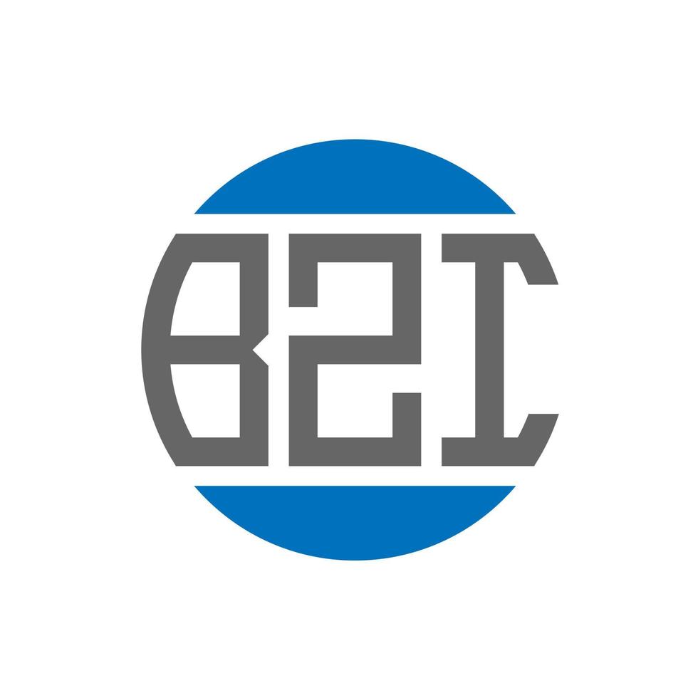 bzi brev logotyp design på vit bakgrund. bzi kreativ initialer cirkel logotyp begrepp. bzi brev design. vektor