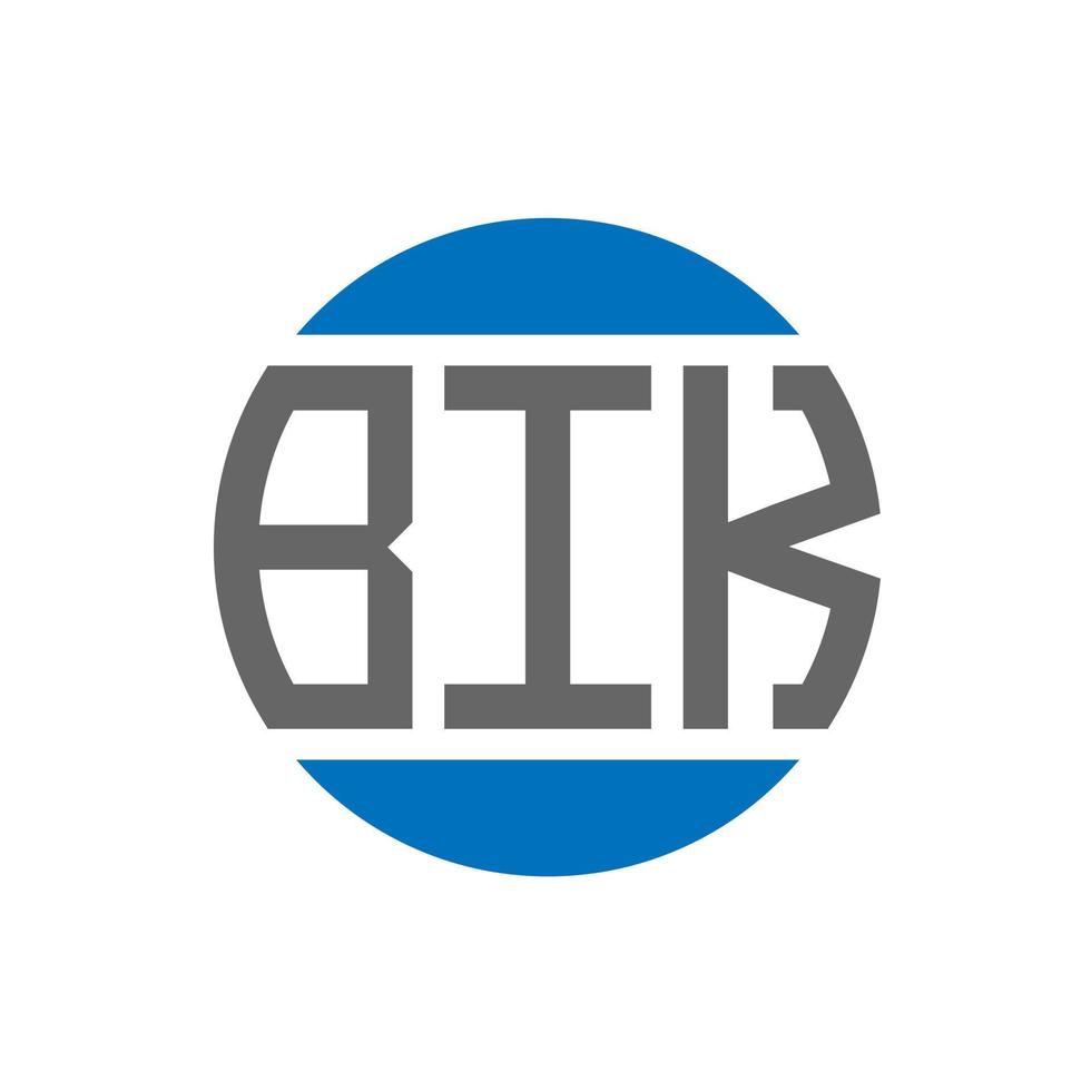 bik brev logotyp design på vit bakgrund. bik kreativ initialer cirkel logotyp begrepp. bik brev design. vektor