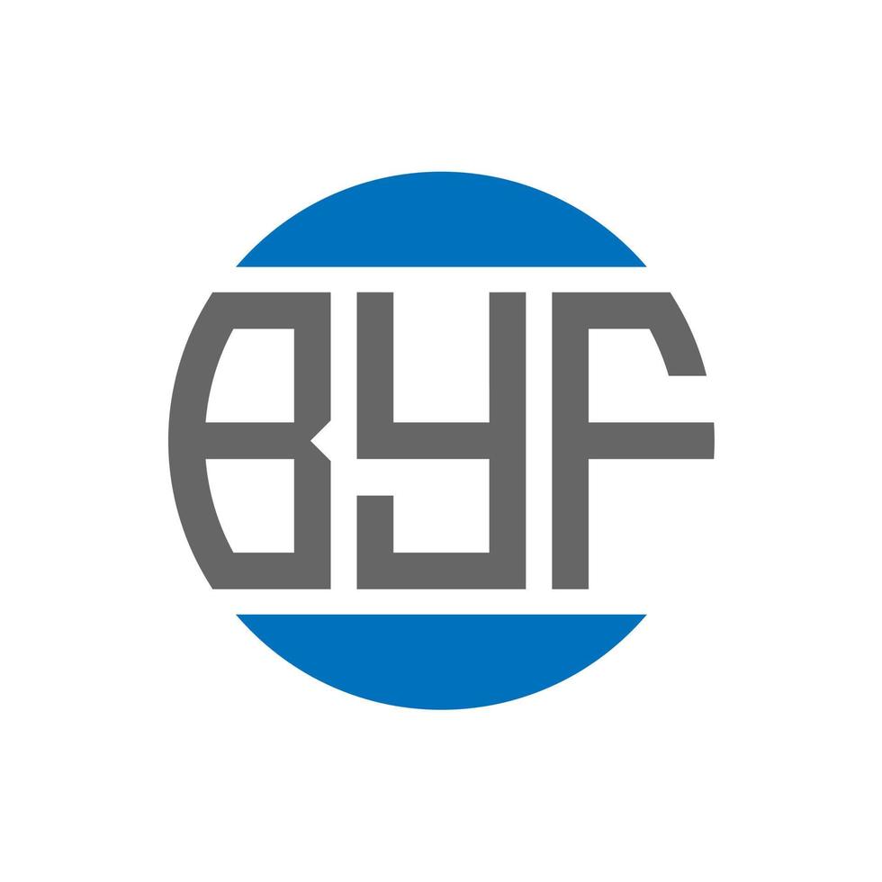 byf-Buchstaben-Logo-Design auf weißem Hintergrund. byf creative initials circle logo-konzept. byf Briefgestaltung. vektor