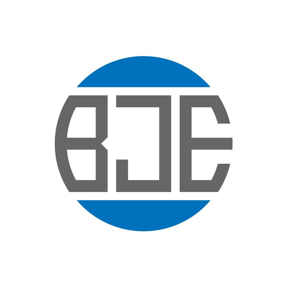 bje brev logotyp design på vit bakgrund. bje kreativ initialer cirkel logotyp begrepp. bje brev design. vektor