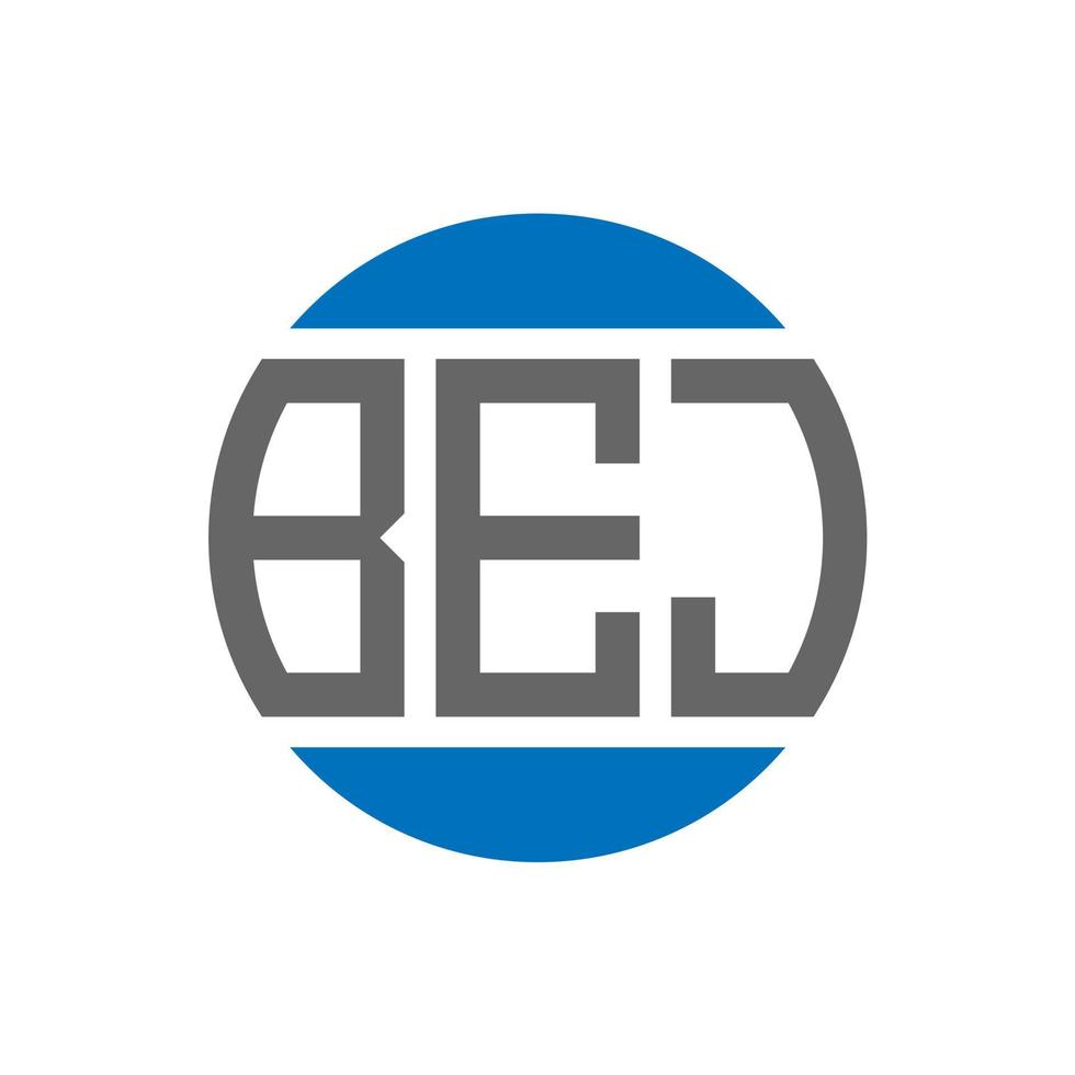 bej brev logotyp design på vit bakgrund. bej kreativ initialer cirkel logotyp begrepp. bej brev design. vektor