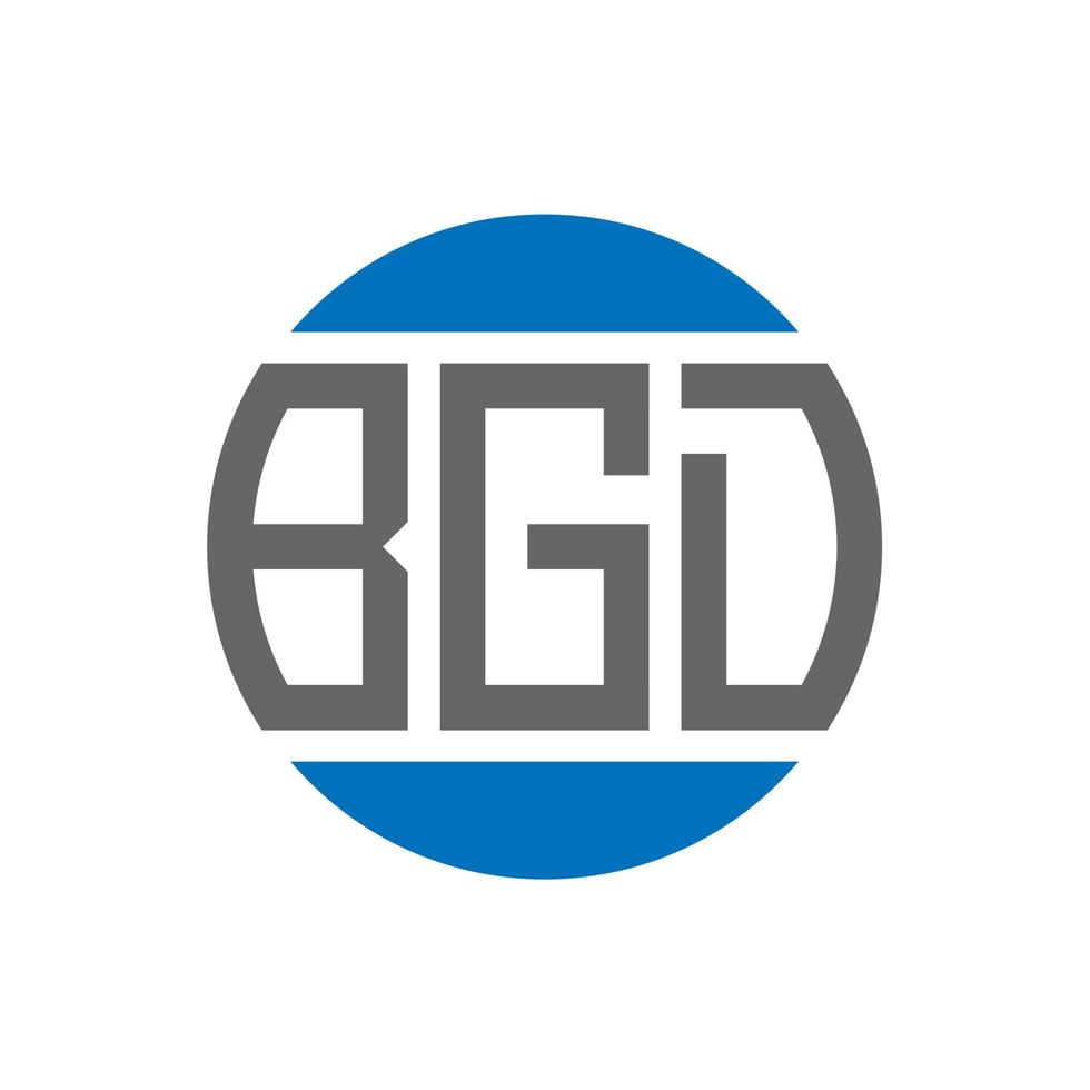 bgd-Brief-Logo-Design auf weißem Hintergrund. bgd creative initials circle logo-konzept. bgd Briefgestaltung. vektor