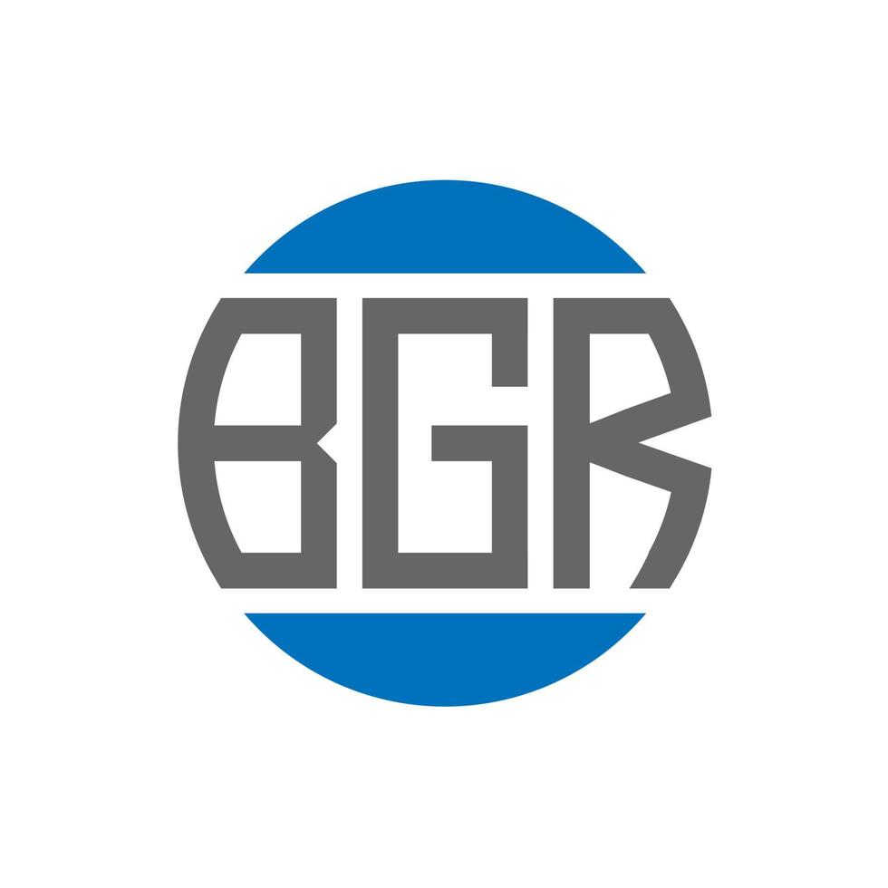 bgr brev logotyp design på vit bakgrund. bgr kreativ initialer cirkel logotyp begrepp. bgr brev design. vektor