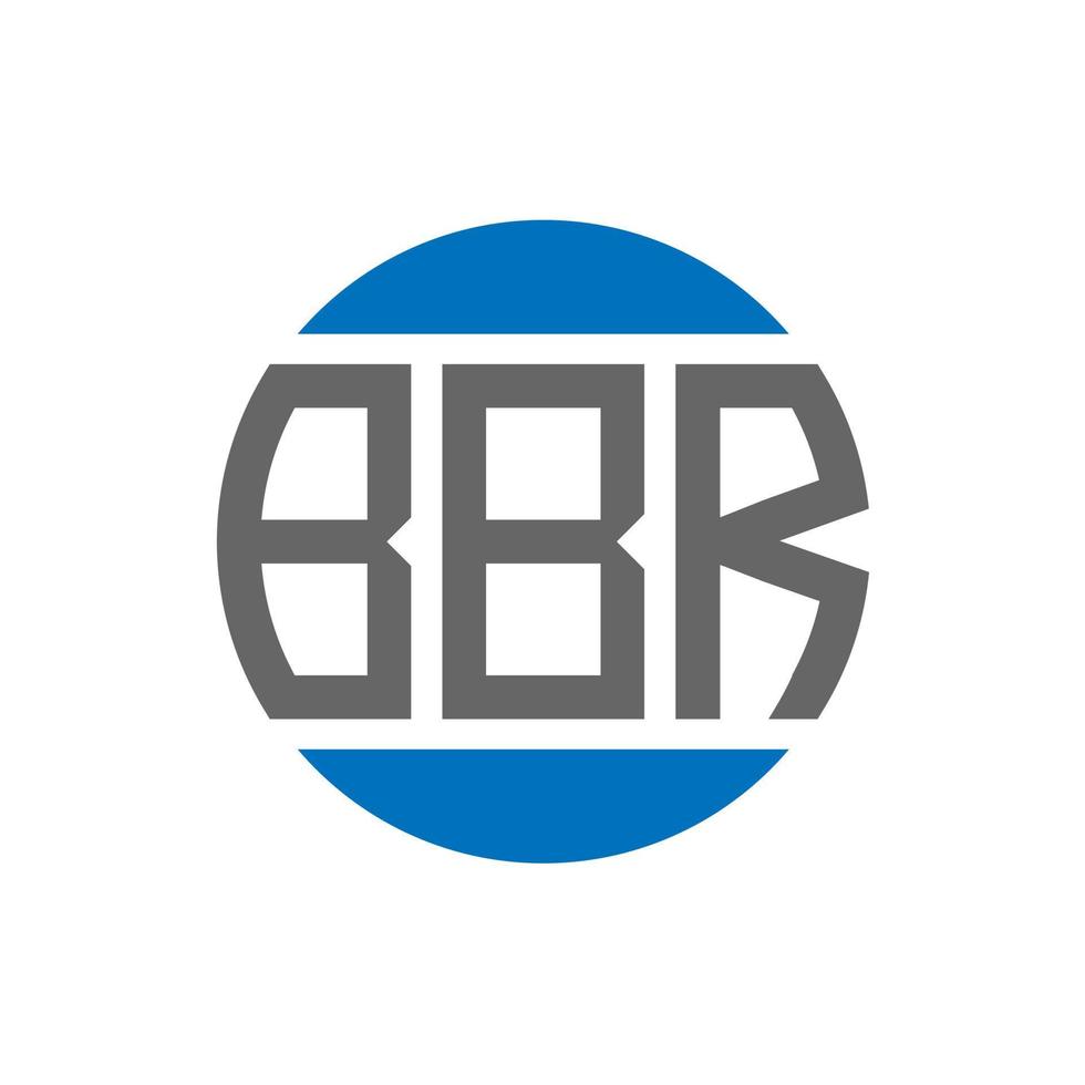 bbr brev logotyp design på vit bakgrund. bbr kreativ initialer cirkel logotyp begrepp. bbr brev design. vektor