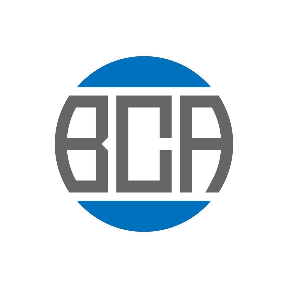 bca brev logotyp design på vit bakgrund. bca kreativ initialer cirkel logotyp begrepp. bca brev design. vektor