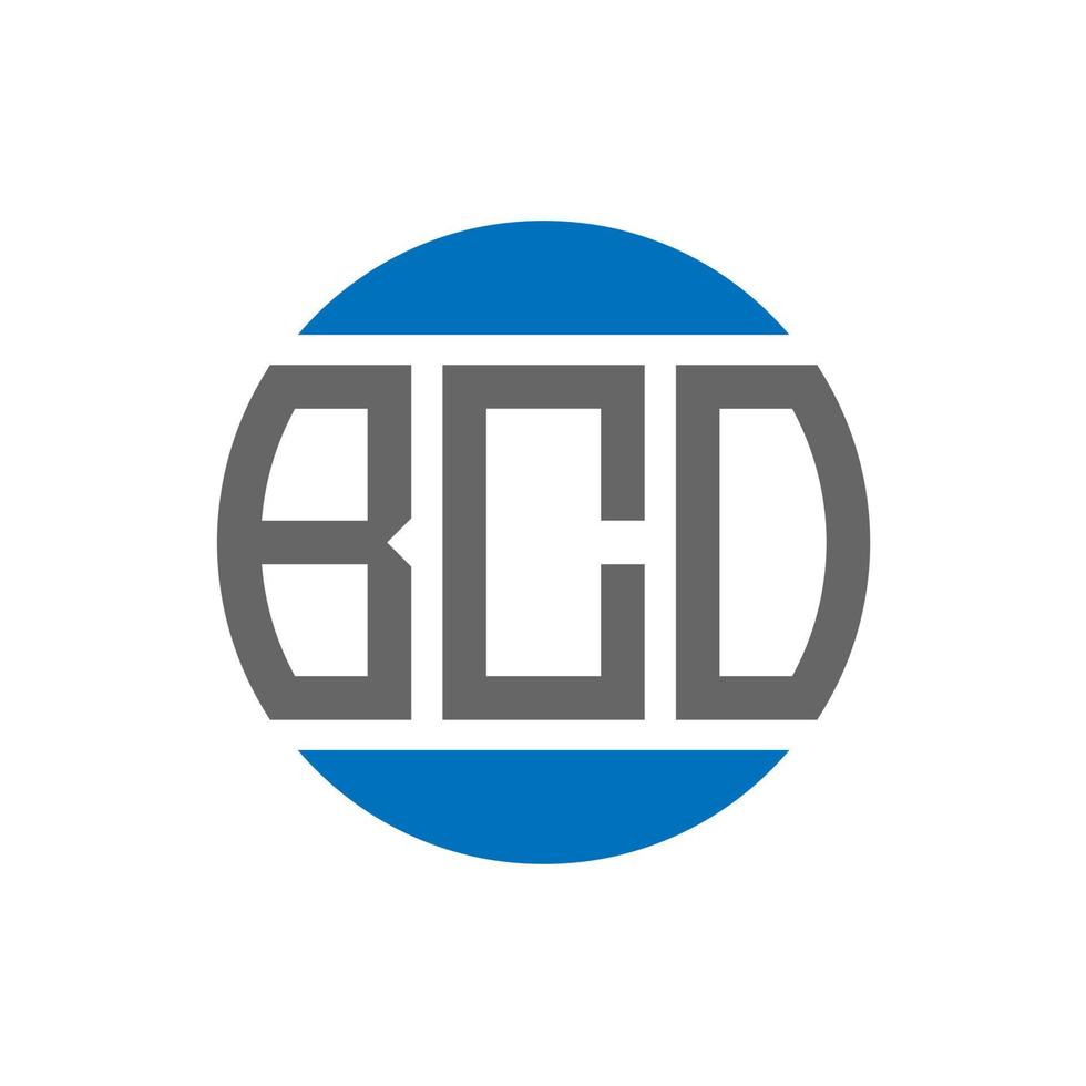 bco-Brief-Logo-Design auf weißem Hintergrund. bco creative initials circle logo-konzept. bco Briefgestaltung. vektor