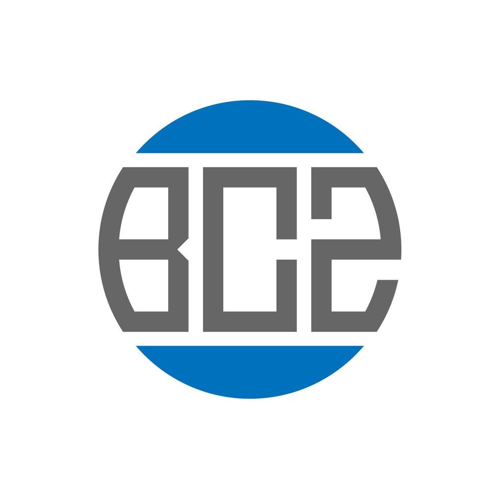 bcz brev logotyp design på vit bakgrund. bcz kreativ initialer cirkel logotyp begrepp. bcz brev design. vektor