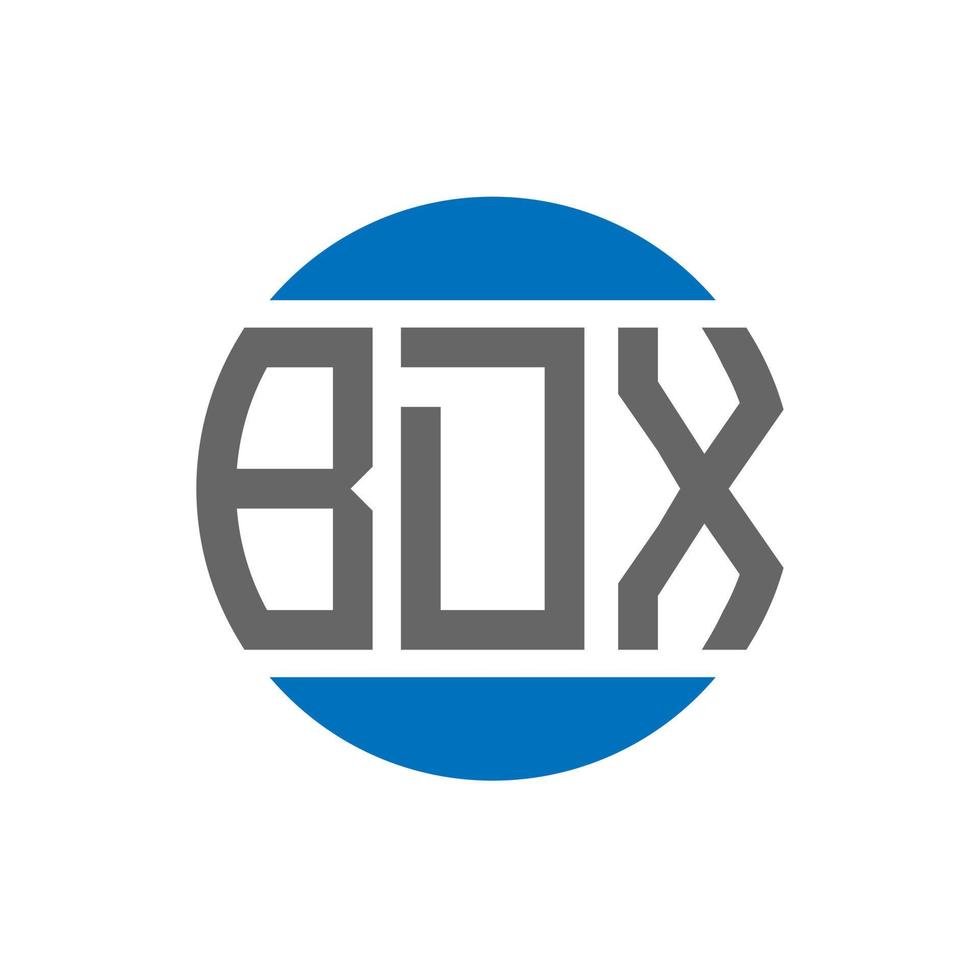 bdx-Brief-Logo-Design auf weißem Hintergrund. bdx creative initials circle logo-konzept. bdx Briefdesign. vektor