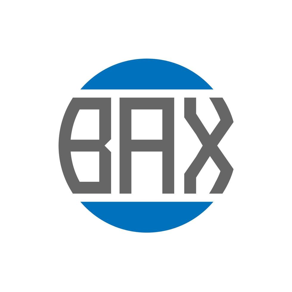 bax brev logotyp design på vit bakgrund. bax kreativ initialer cirkel logotyp begrepp. bax brev design. vektor